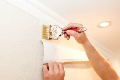 Pose de papier peint à Valdivienne — revêtements muraux et toiles de verre